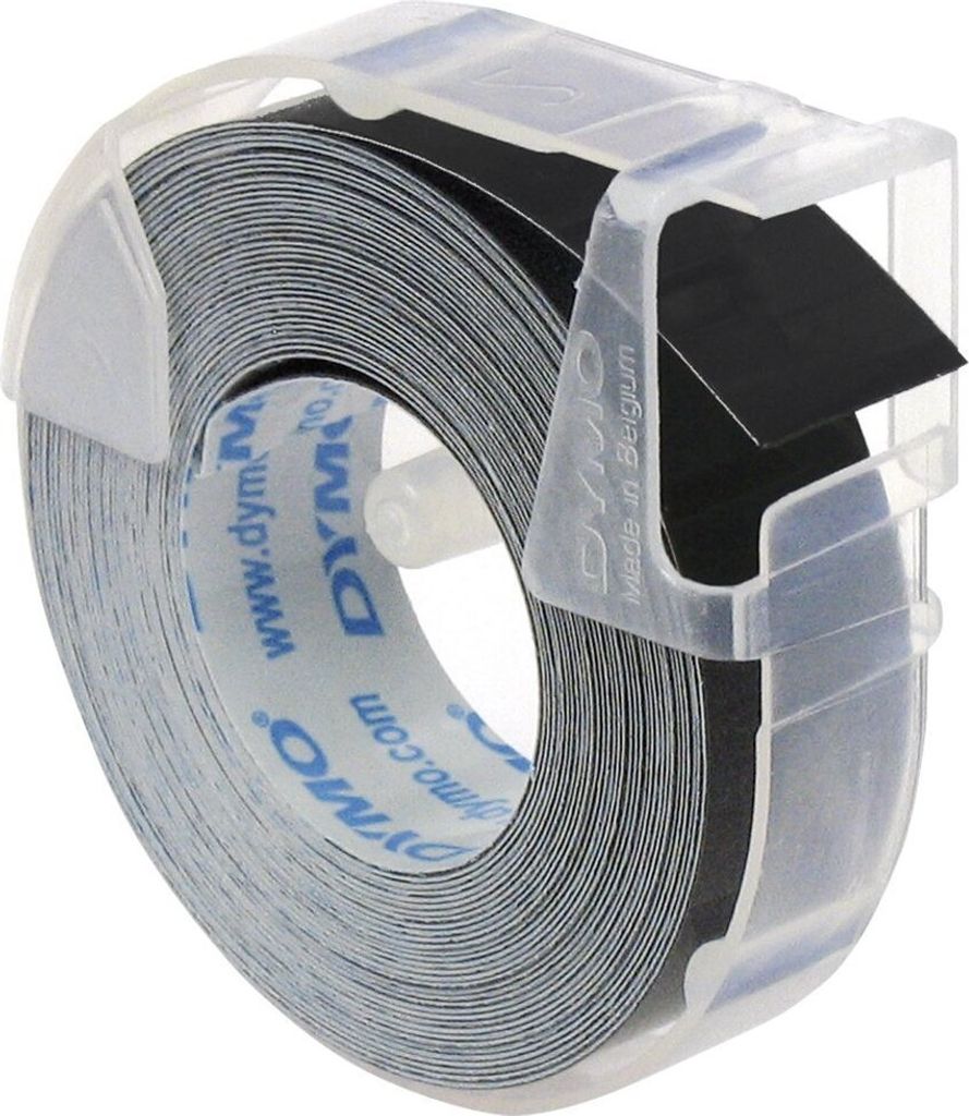 Taśma do wytłaczarek Dymo 3D tłoczona, 1 rolka, czarna, 9mm Zdjęcie produktu 