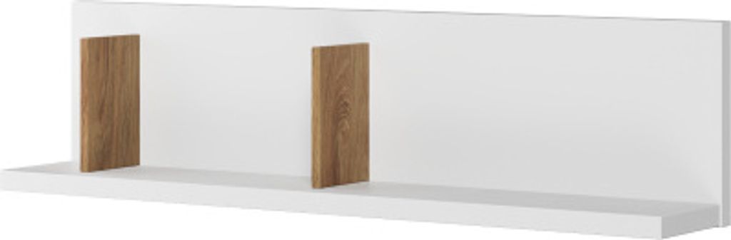 MINIO go for it, Hängeregal, Wandregal, "SIMI", 120cm, Natürliche Hikora/ Weiss Farbe