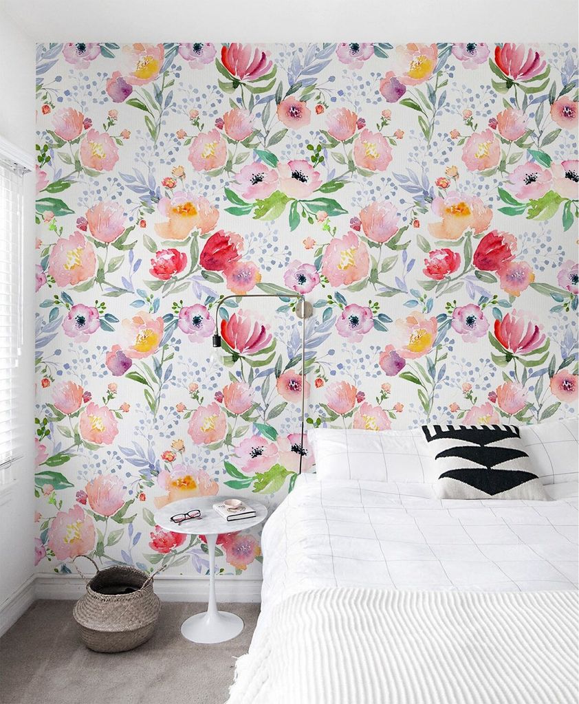 Coloray Fototapete 416x254 cm Vlies-Fototapete - Verträumte Blumen