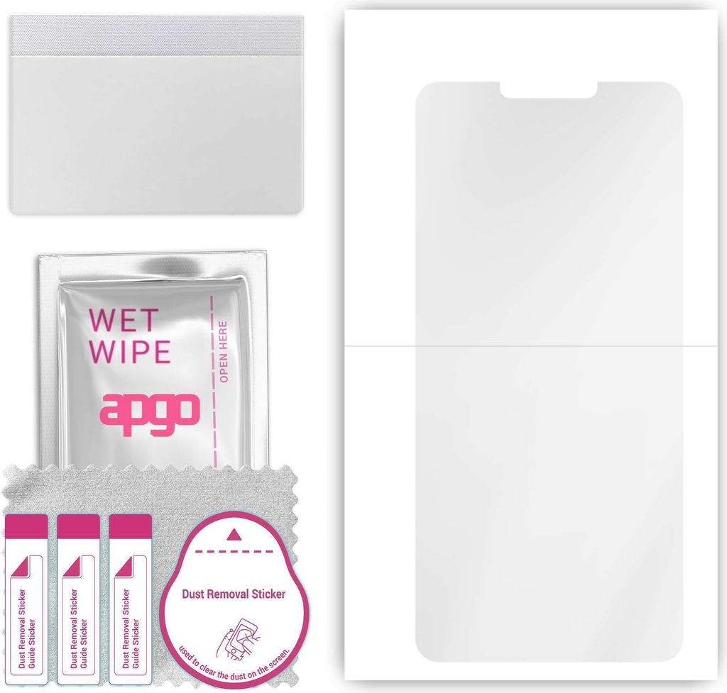 apgo Hydrogel Schutzfolie, Klar, kompatibel mit Motorola Moto G7 Play, flexibele Displayschutzfolie, Folie mit Positionierhilfe, kratzfest, einfach...