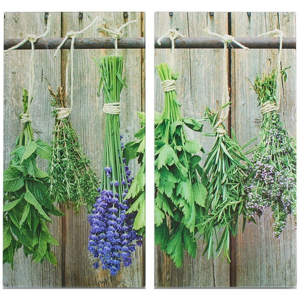 Ochranné skleněné panely Lavender na sporák – 2 ks, ZELLER Obrázek produktu 