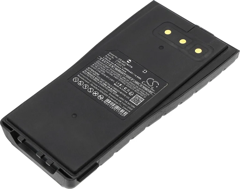 Batterie Li-ion 7.4V pour Entel HT644 HT649 - Compatible CNB750E Techtek