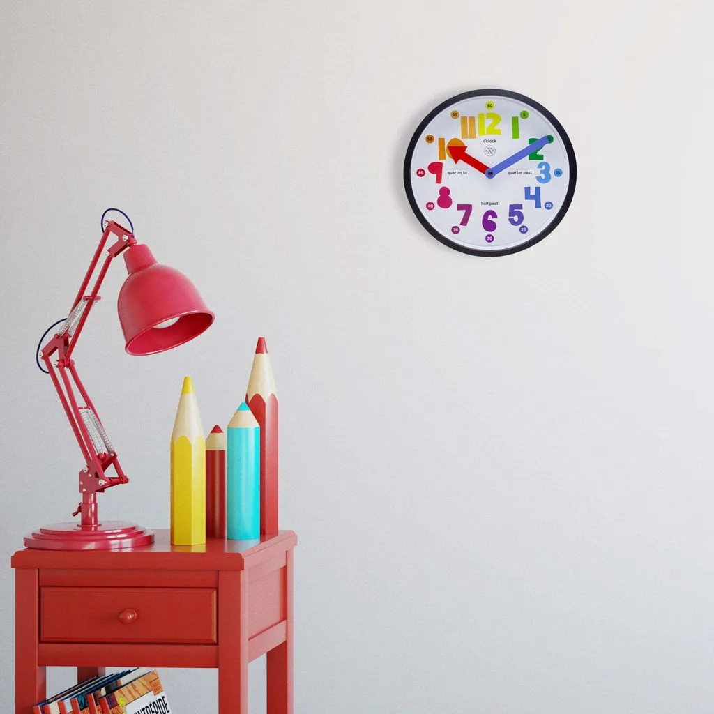 nXt 7357 Sophia Horloge Murale 26cm Multicolore Design Moderne - 7