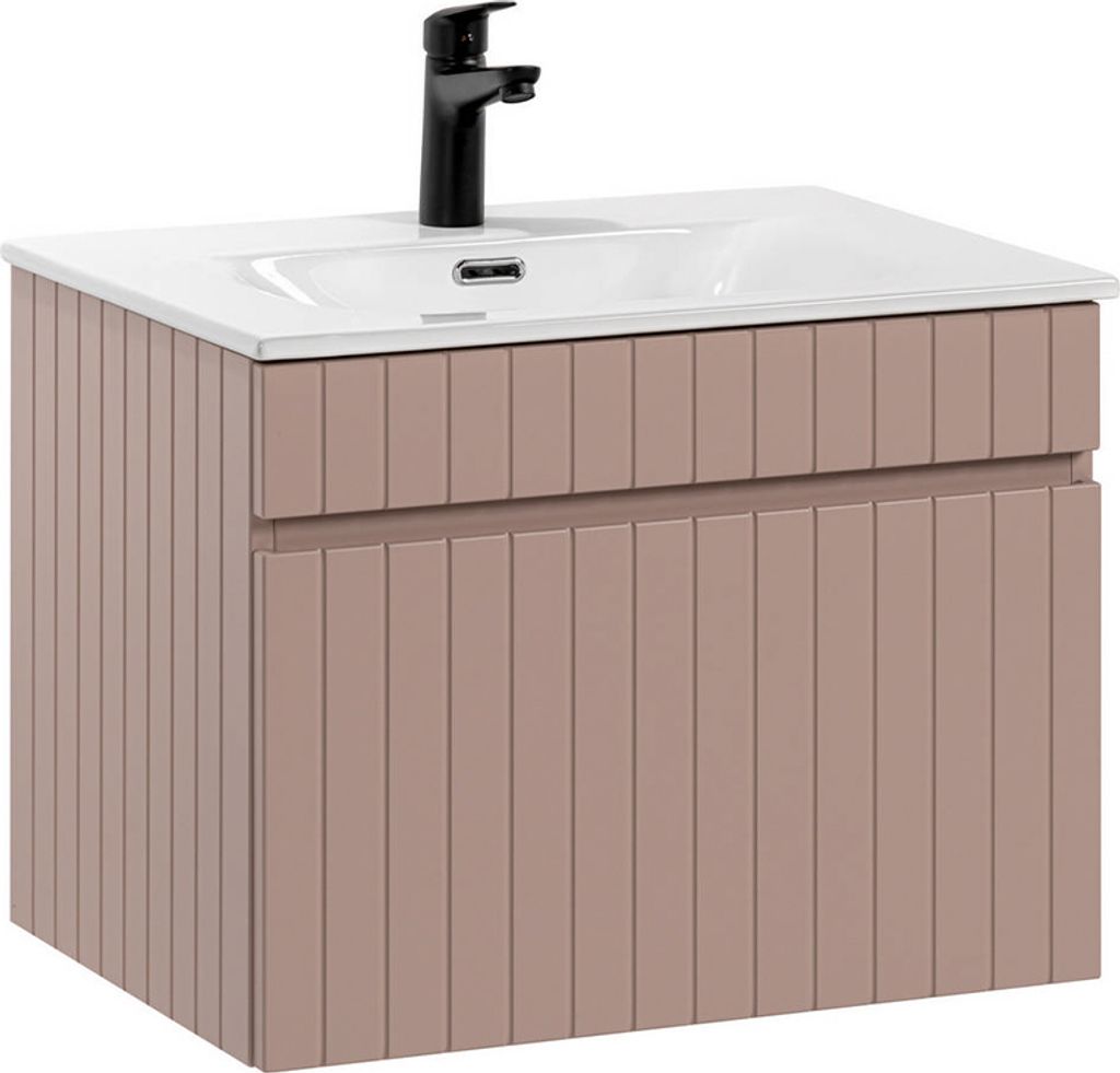 Waschtisch 60cm Zelie mit 1 Schublade, Rose