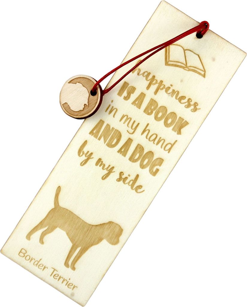 Border Terrier - Lesezeichen mit Hund, personalisiertes Lesezeichen, Hundeaccessoire für Leser der Marke Art-Dog