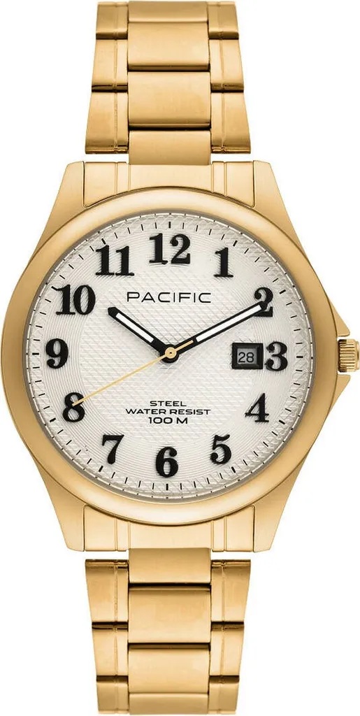 Pacific Classic Montre Homme en Acier Inoxydable et Verre Anti-Rayures