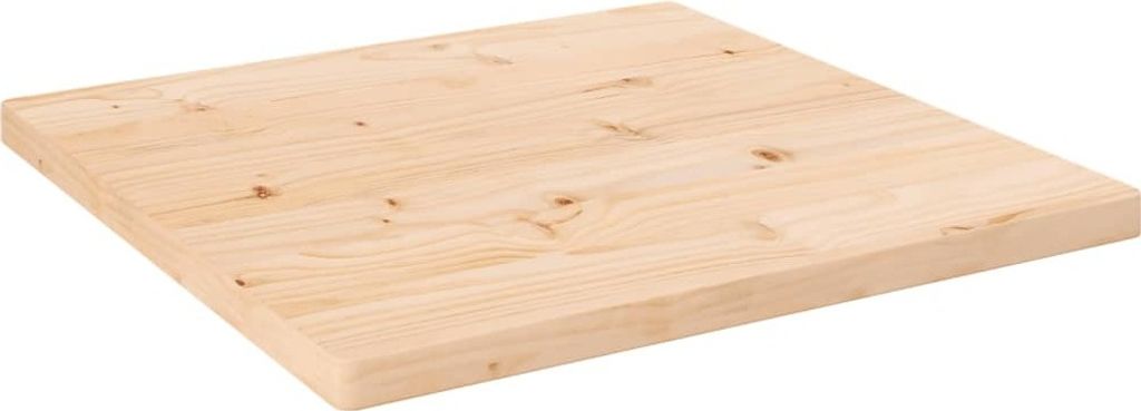 vidaXL Tischplatte 60x60x2,5 cm Massivholz Kiefer Quadratisch - Tischplatte - Tischplatten - Holztischplatte - Massivholztischplatte