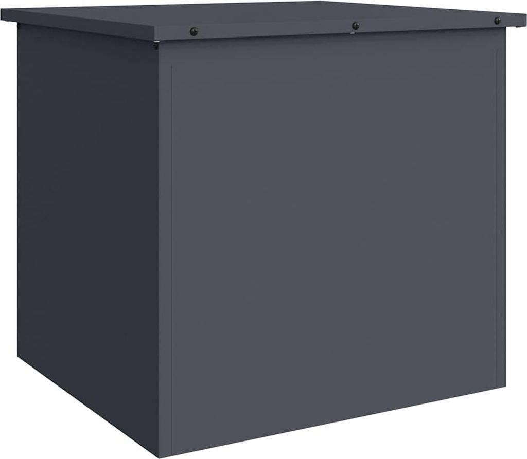 vidaXL Außenlagerbox Anthrazit 55 x 50,5 x 50 cm Stahl Produktbild 