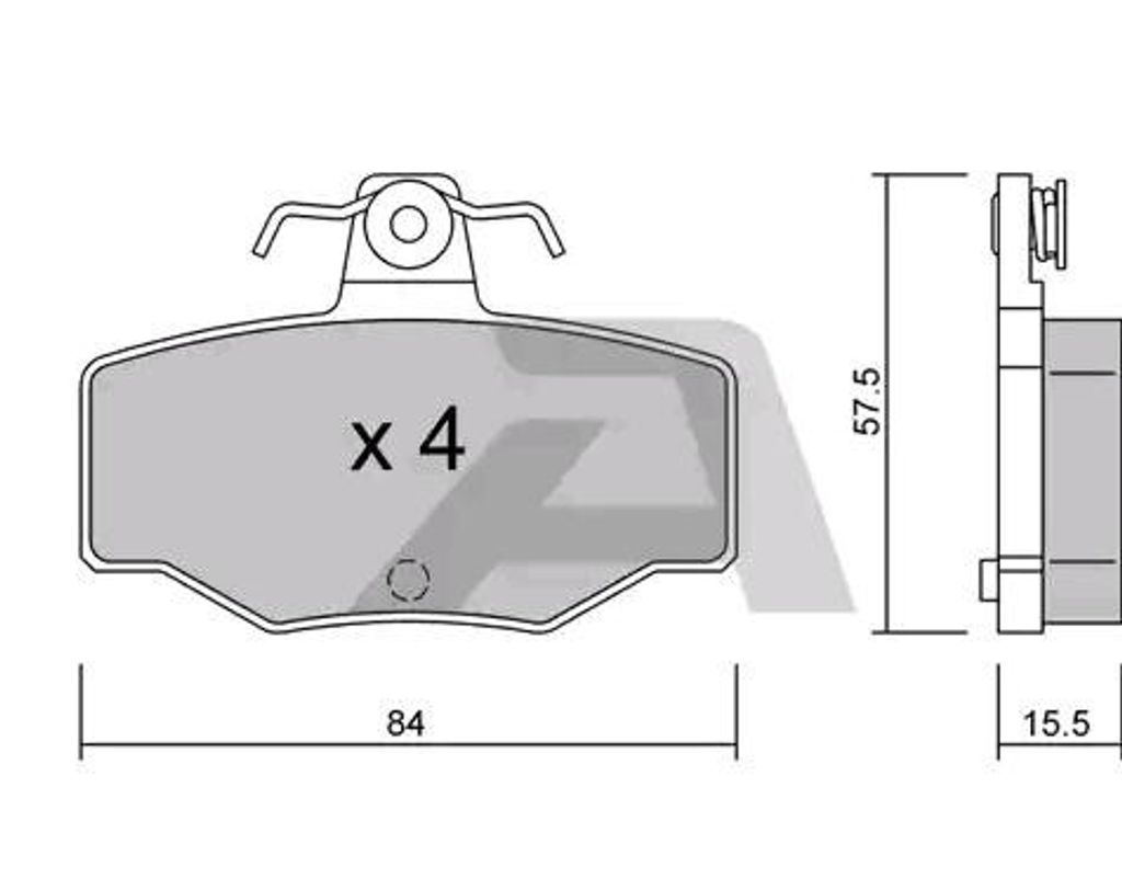 AISIN Bremsbeläge Satz Hinten Bremsklötze für NISSAN ALMERA II Hatchback (N16) BPNI-2901
