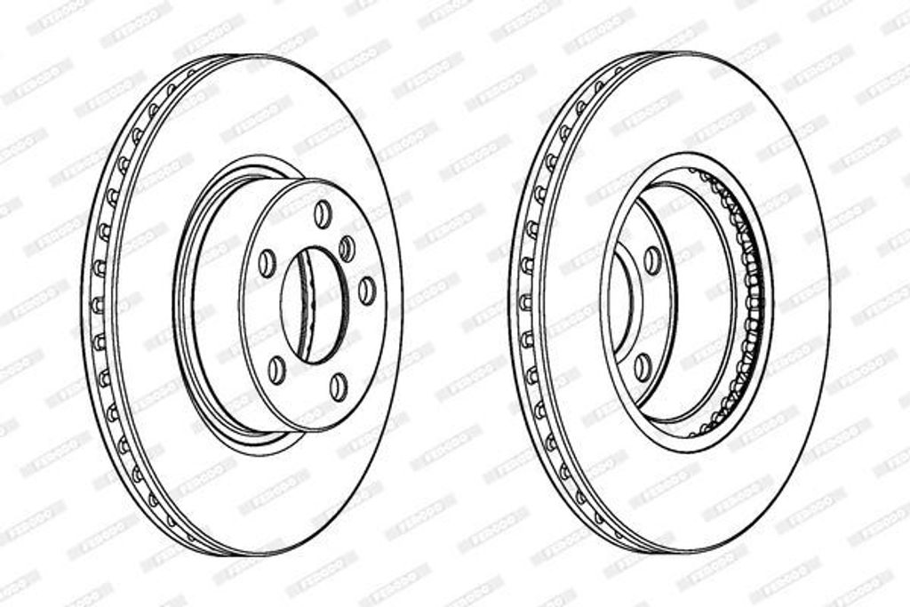 2x FERODO Bremsscheibe DDF2314C-1 für BMW X3 (F25) X4 (F26) 73 1mm 10 47kg 328mm