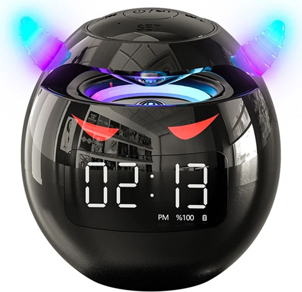 Bluetooth Speaker Clock Alarm Clock AI Smart Audio Desktop Gift