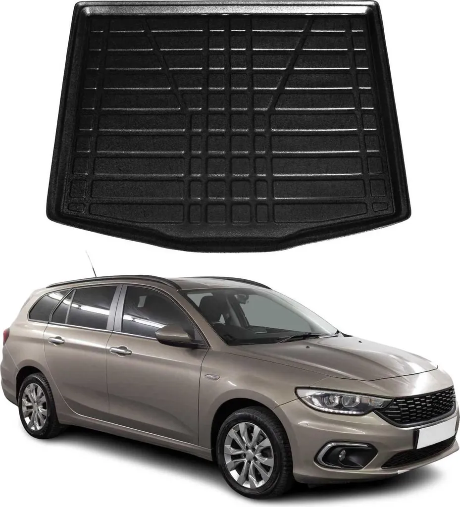 Vasca Baule Fiat Tipo Wagon 2016-25 | Gomma TPE per Cani e Sport