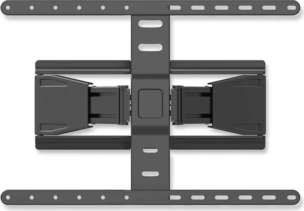 Support mural TV mouvement complet 43-90 pouces 50kg - Noir robuste