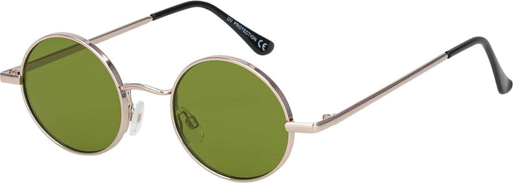 Damen Sonnenbrille Rund Form Designer 80er Modern Urlaub Sommer Strand 30506 Grün