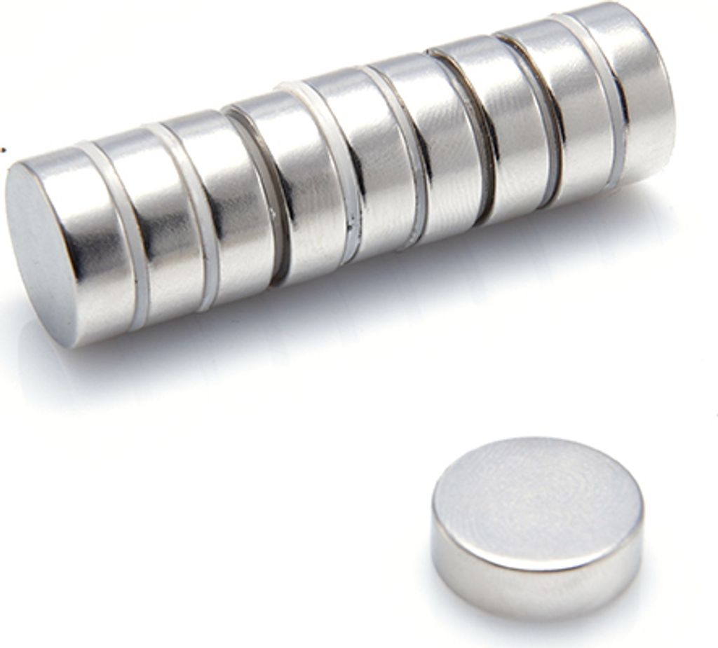 Neodym Magnete 15 x 5 mm 1 Stück  mm N38, Extrem stark, Produktbild 
