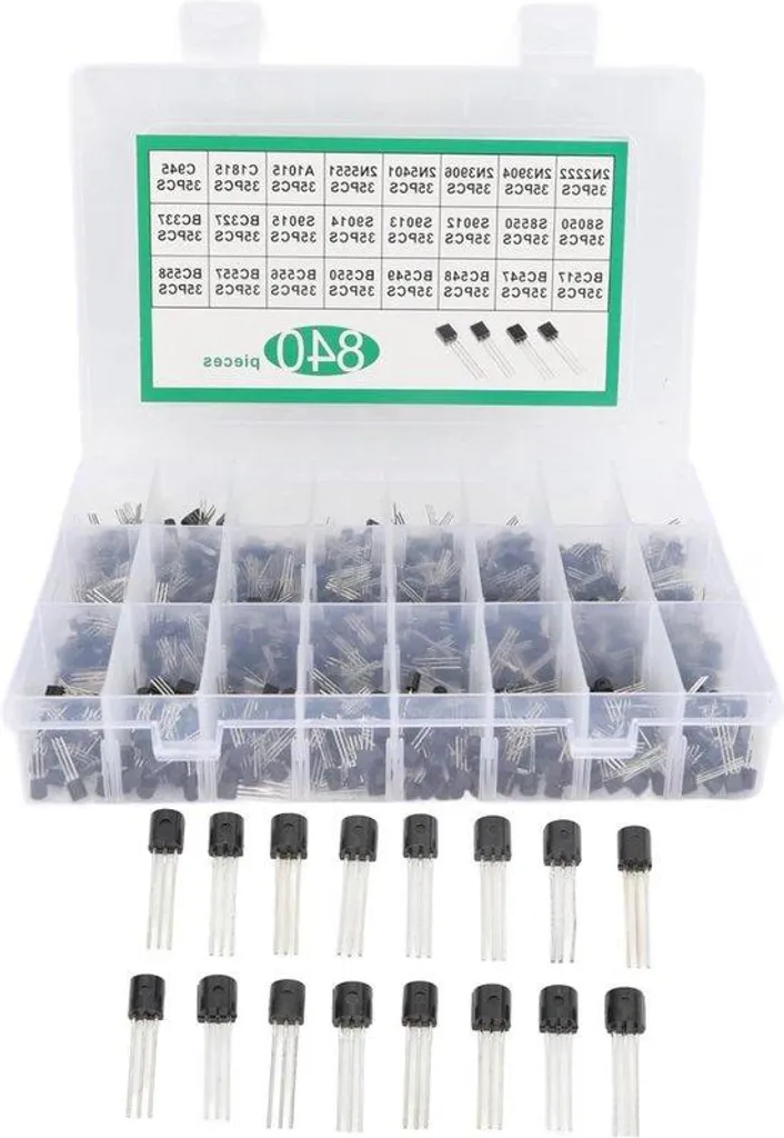 Pack Transistors pour Projets Arduino et Raspberry Pi - 840 Composants
