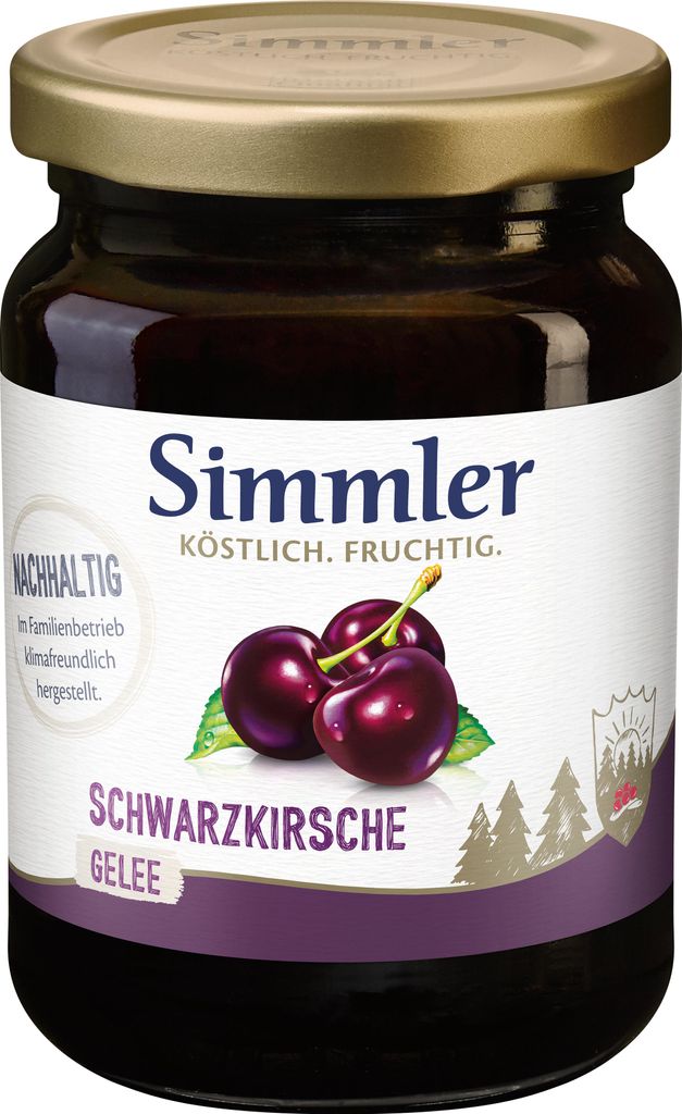 Simmler Schwarzkirsche - Pures Glück 225g Produktbild 