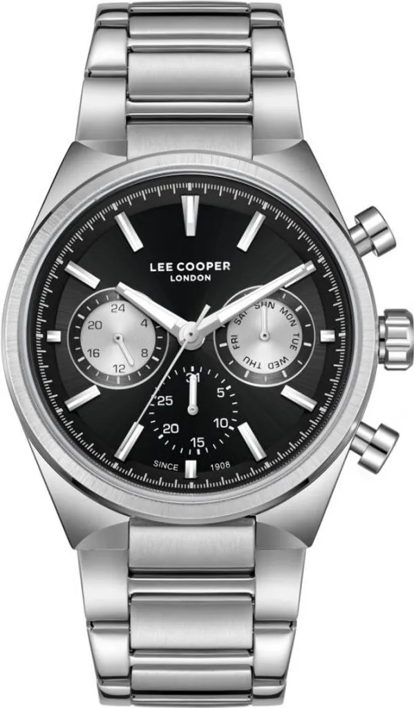 Montre Analogique Homme Lee Cooper LC08174.350 Bracelet Acier Inoxydable