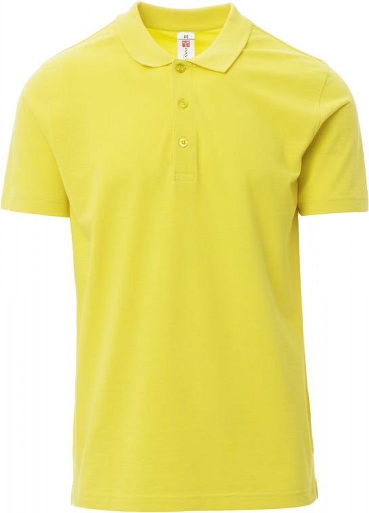 PAYPER Poloshirt ROME – Herren Kurzarm Piqué – 100% Baumwolle – 185g gelb L