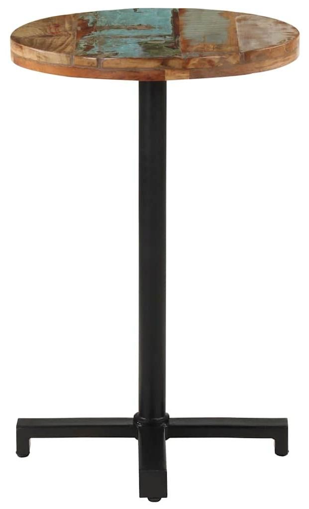 vidaXL Bistrotisch Rund Ø50x75 cm Altholz Massiv Produktbild 