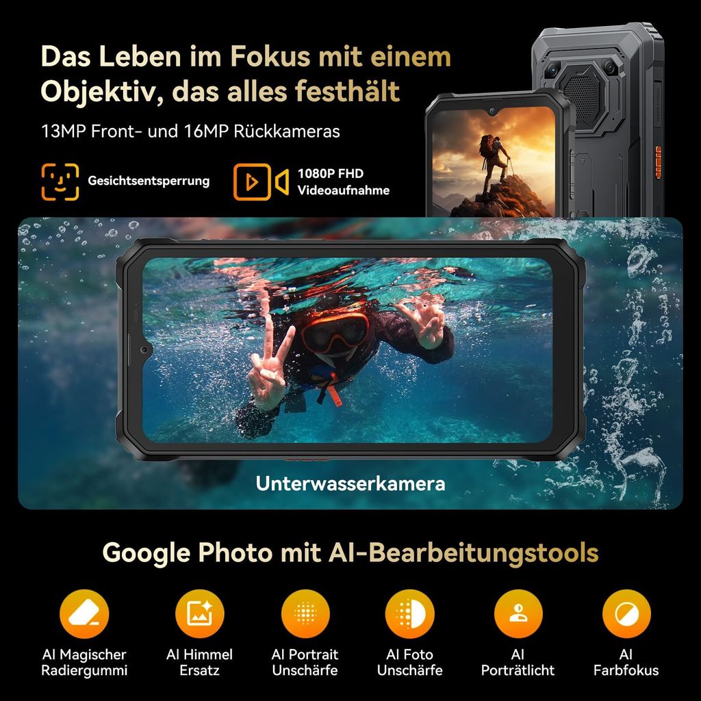 Blackview BV6200 Plus(2025) Outdoorový mobilní telefon bez Obrázek produktu 10