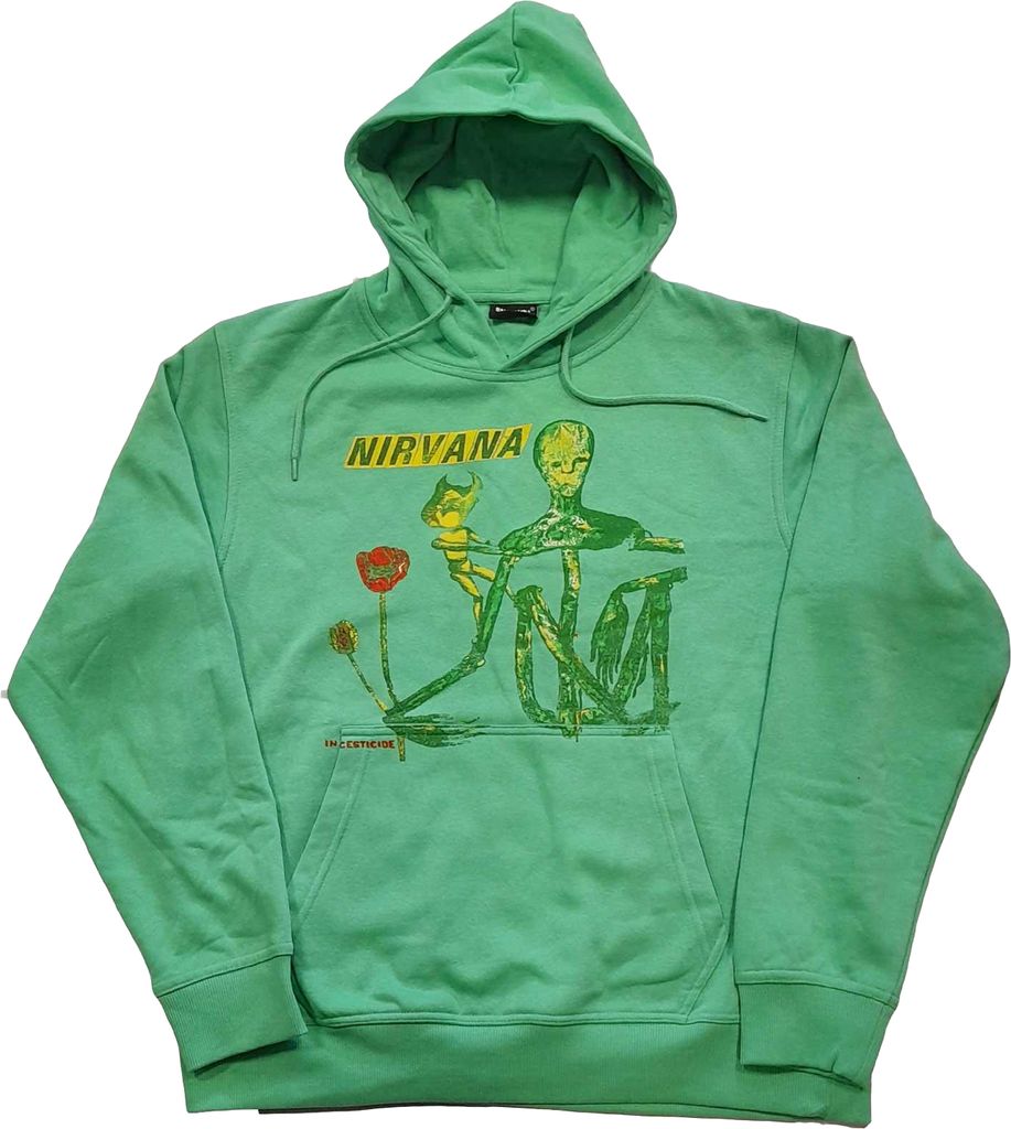 Nirvana - "Incesticide" Kapuzenpullover für Herren/Damen Uni RO3246 (S) (Grün)