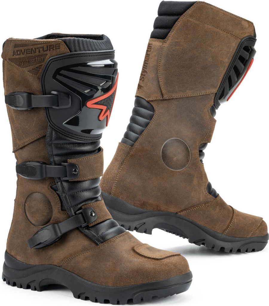 Stylmartin Overlander WP wasserdichte Motorrad Stiefel, braun, 40