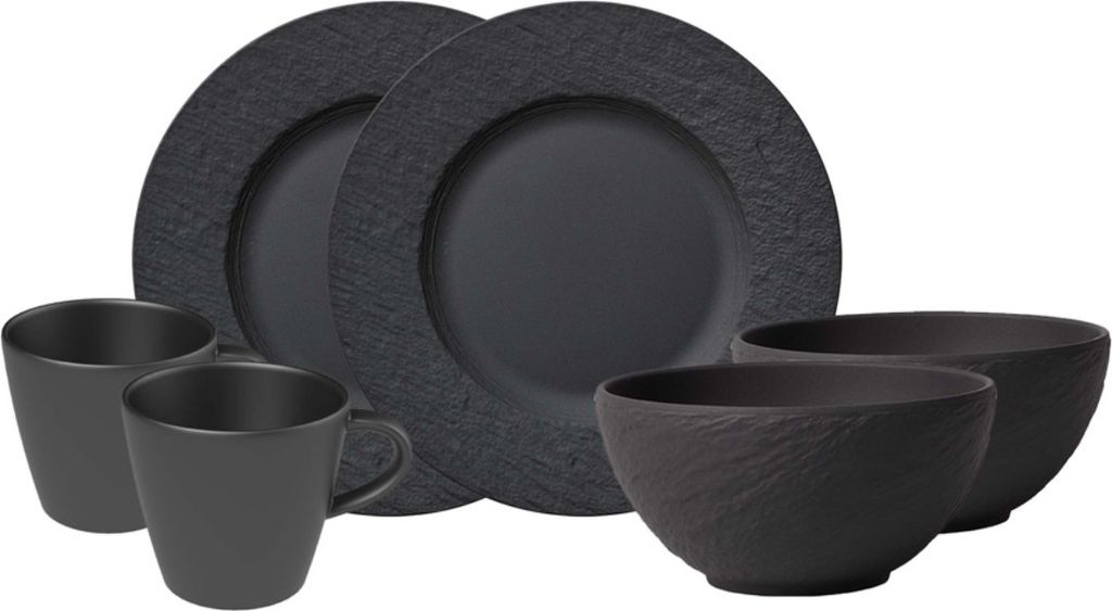 Piattino Da Moca Villeroy &amp; Boch - Porcellana Premium, Design Ramato E Nero, Lavabile