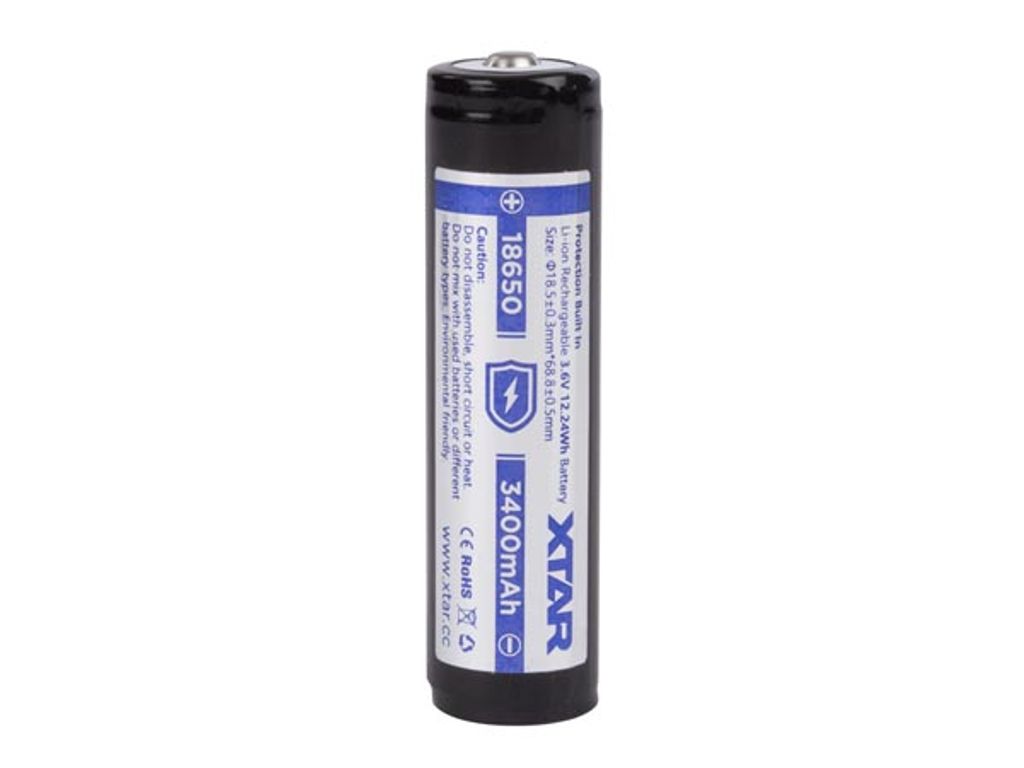 Xtar - Li-Ion Zylinderakku 3,6 V - 3400 mAh - 18650