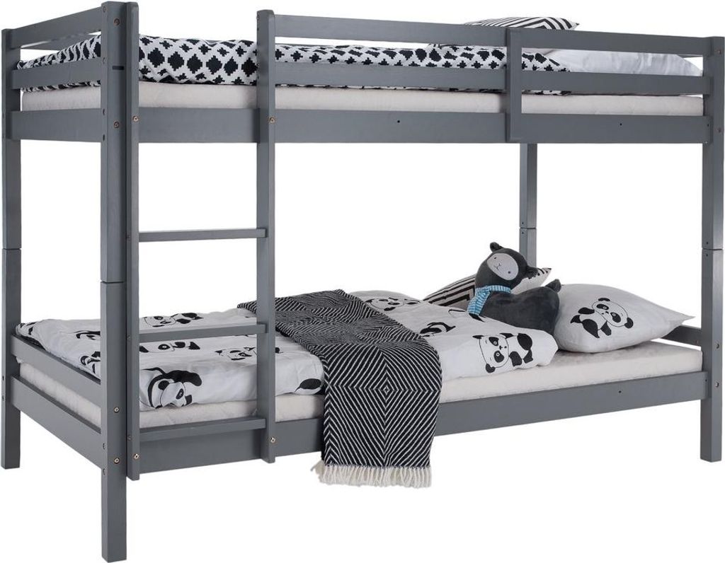Kondela Holz-Etagenbett Ineza 90x200 cm - grau