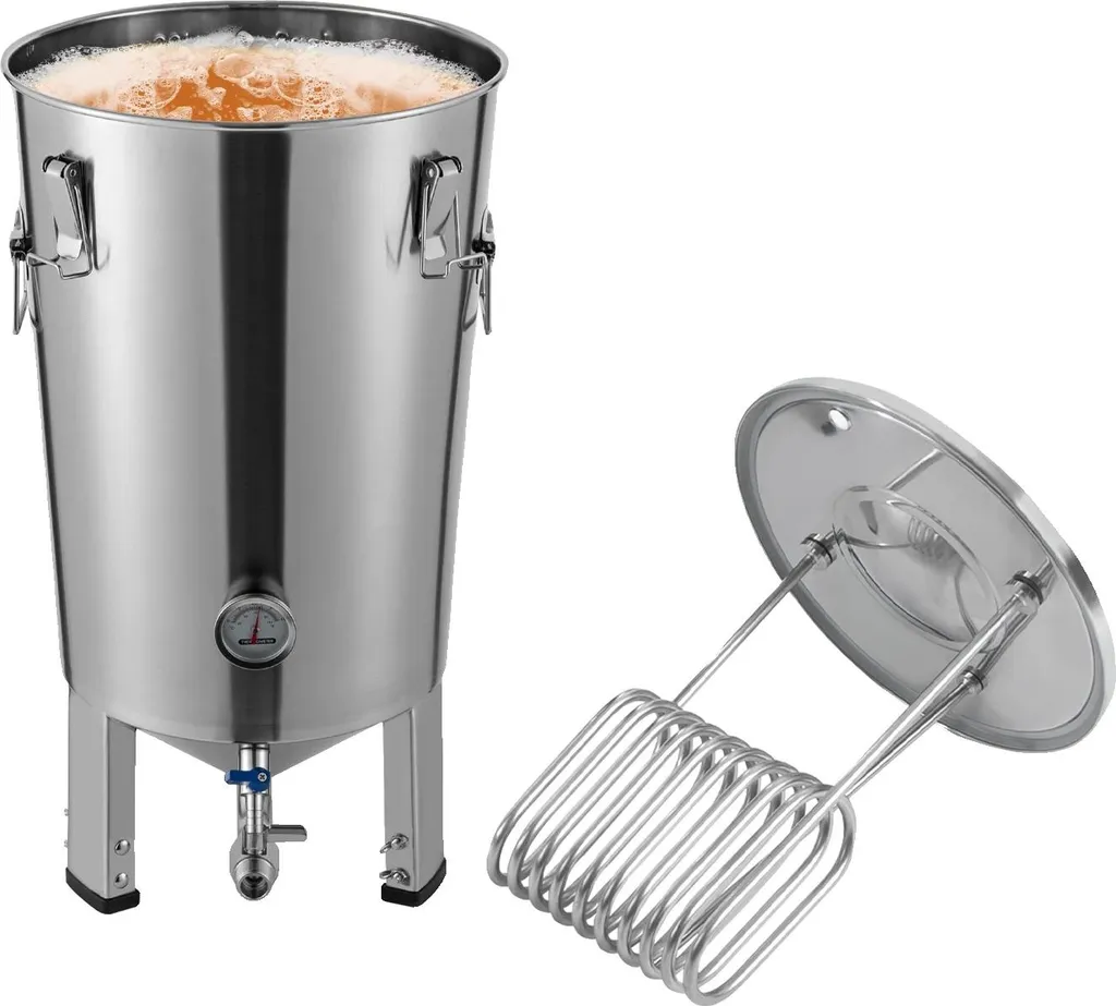 Cuve de fermentation électrique inox 32L pour bière et vin domestique