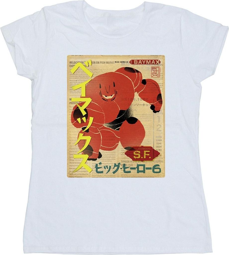 Disney - "Big Hero 6" T-Shirt für Damen BI13048 (S) (Weiß)