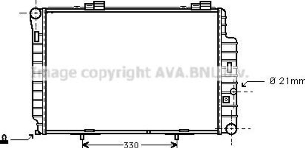 AVA MS2235 Motorkühler OE 2025003103 kompatibel mit C-Klasse