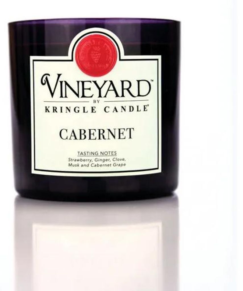 Candela profumata Kringle VINEYARD Cabernet, con 4 stoppini Immagine del prodotto 