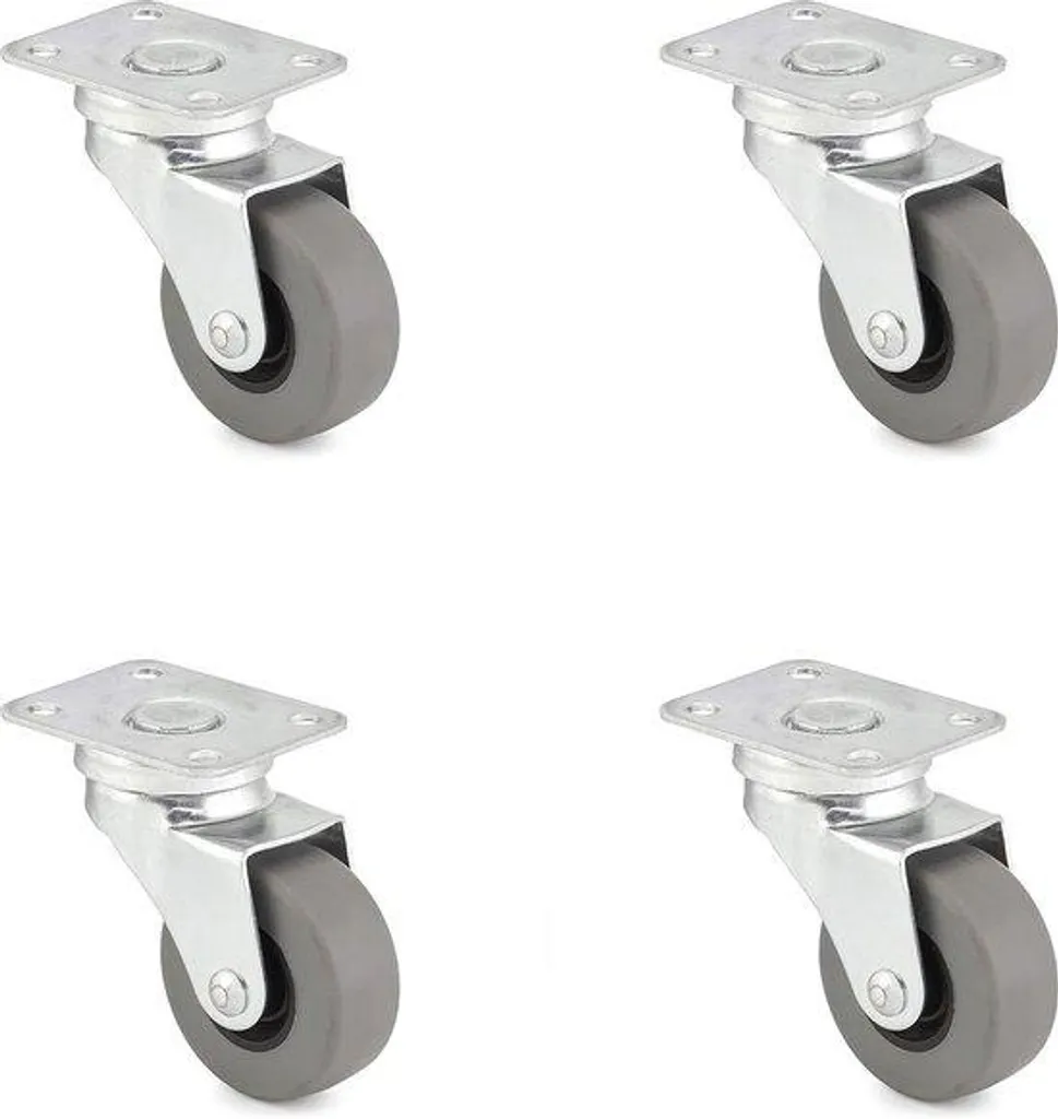 Roulettes pivotantes 40 mm pour atelier et jardin - Usage polyvalent