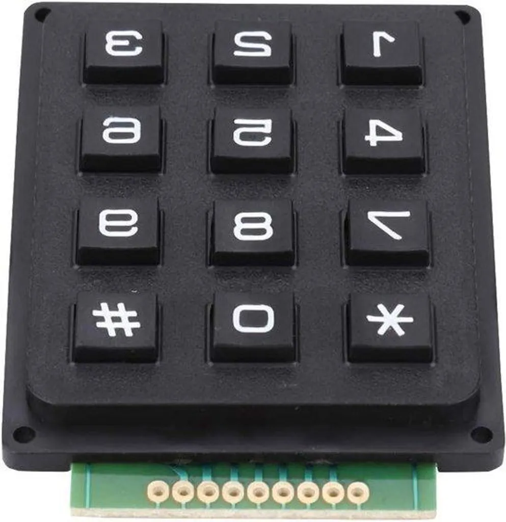 Module de saisie numérique 12 boutons 3x4 pour projets domotiques