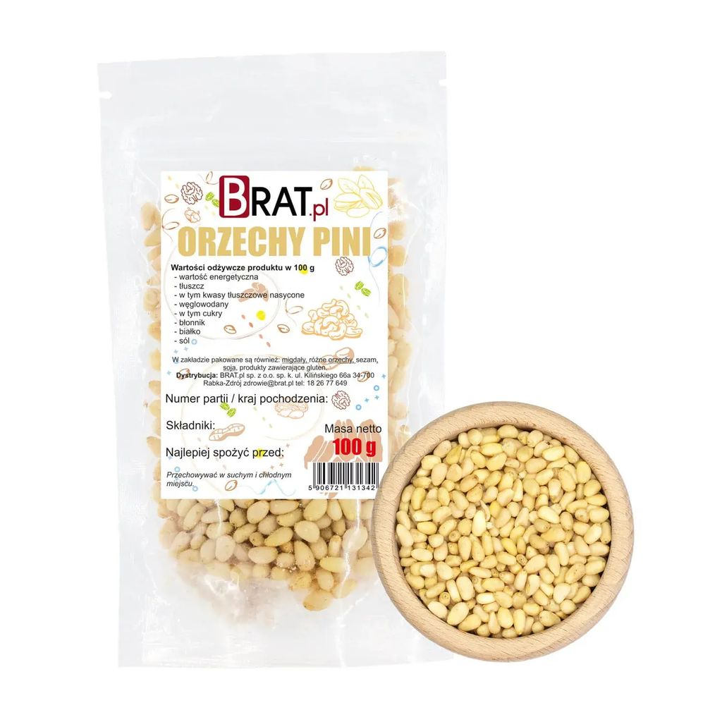 Piniové oříšky 100g Brat.pl Obrázek produktu 
