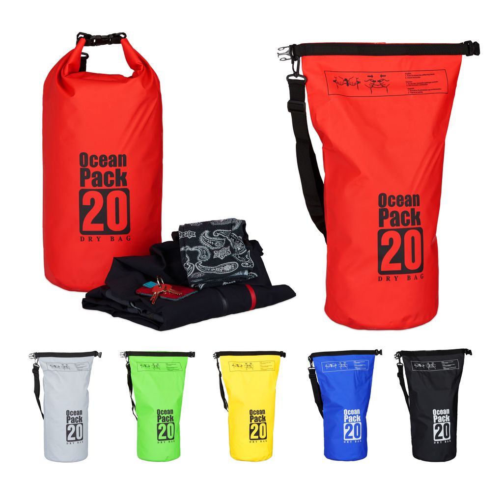 Ocean Bag 20l Wasserdicht Seesack Strandtasche mit Gurt 