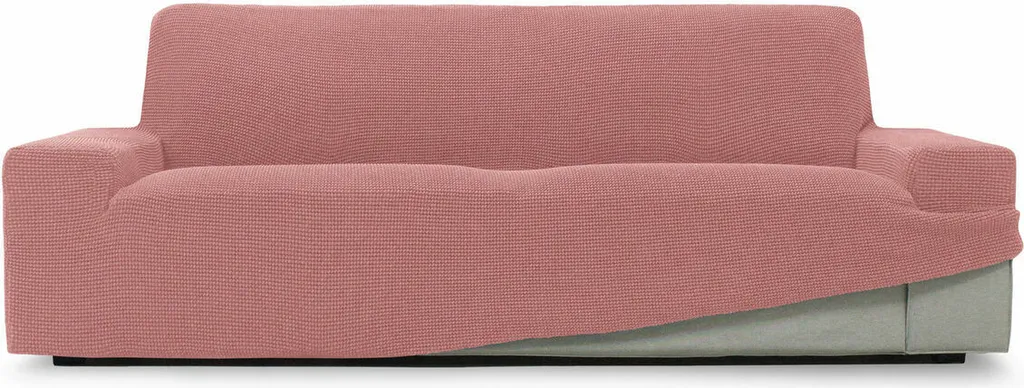 Copridivano SOFASKINS 4 Posti Super Stretch Rosa Pastello Jacquard