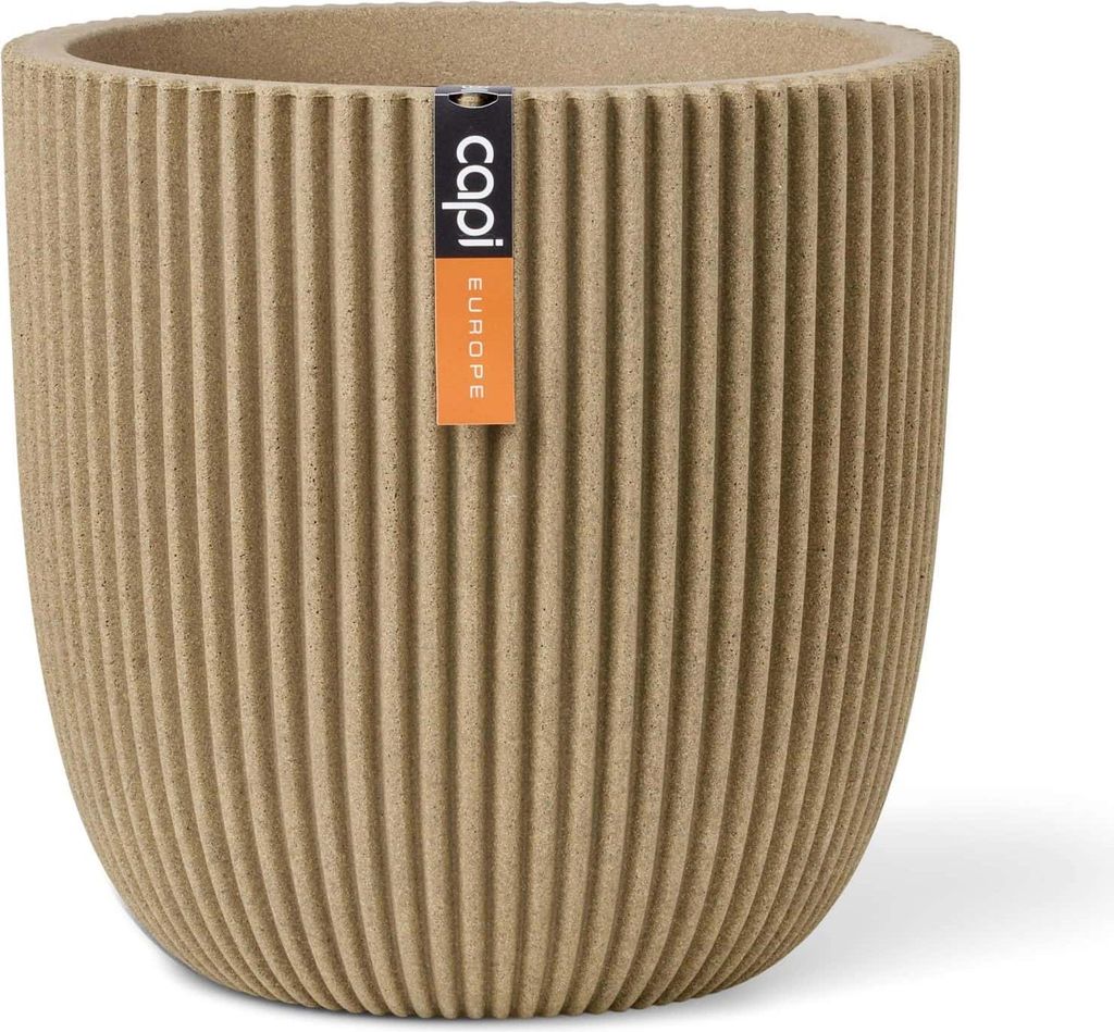 Capi Europe - Pot de fleur boule Groove NL - Beige - 35x34 Image du produit 