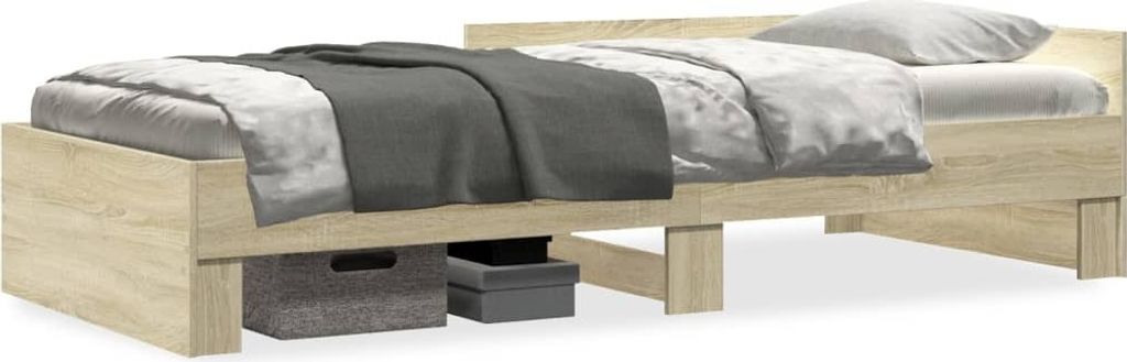 Maison Exclusive - Bettgestell ohne Matratze Sonoma-Eiche 90x190 cm Holzwerkstoff