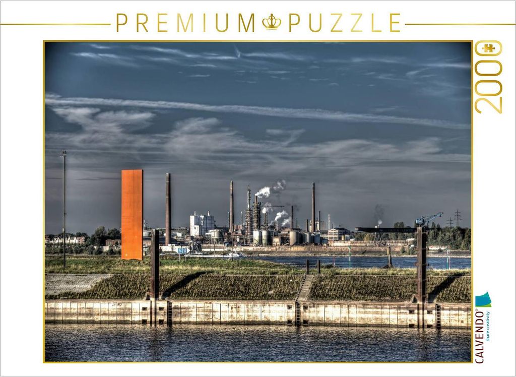 CALVENDO Puzzle Ein Motiv aus dem Kalender Duisburg am Rhein - R(h)einblicke 2000 Teile Puzzle quer | 2000 Teile Lege-Größe 90x67cm Foto-Puzzle...