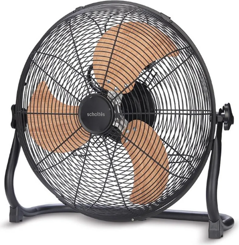 Brasseur d'air 40cm Scholtes SCVEL240PB Noir 70W - Ventilateur de Sol