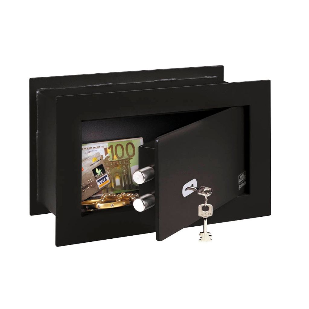 BURG-WÄCHTER Wandtresor PointSafe PW 2 S mit Schlüssel, zum Einmauern