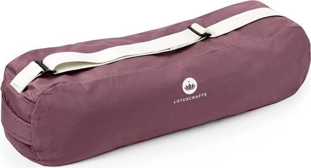 Grand sac de transport yoga en toile de coton avec espace rangement