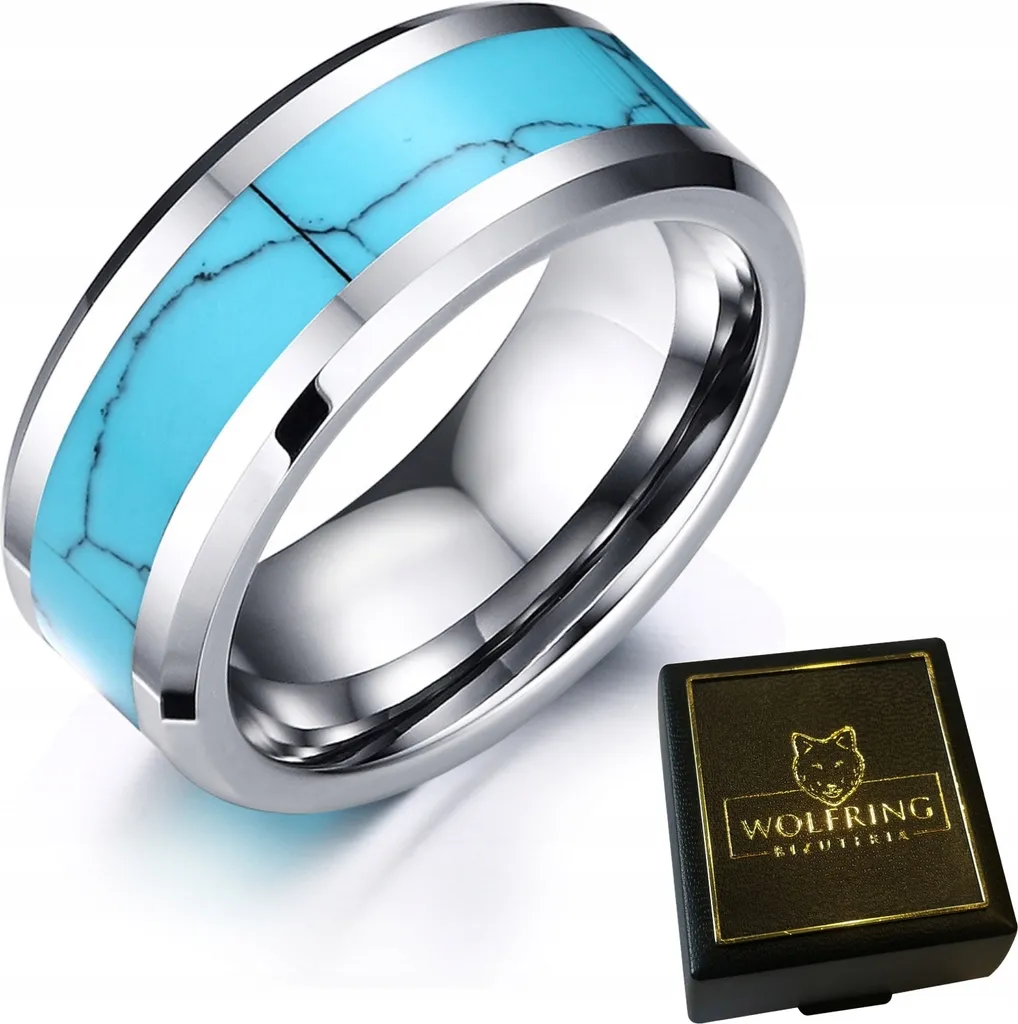 WOLFRING Anello Carburo di Tungsteno EU25 US11 | Antigraffio Tech