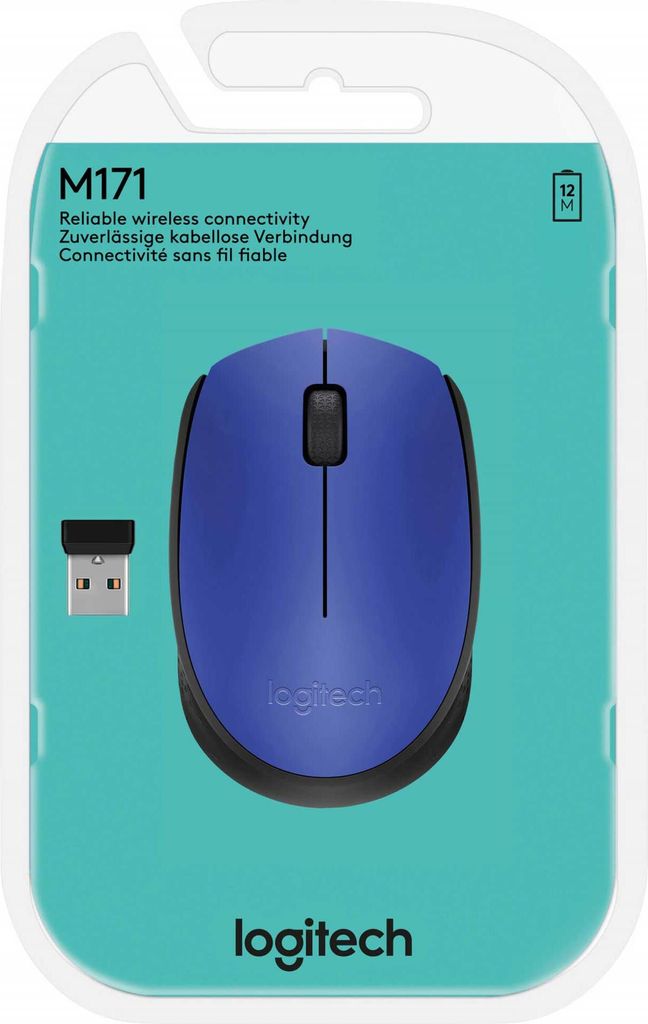Bezdrátová myš Logitech M171 modrá Obrázek produktu 