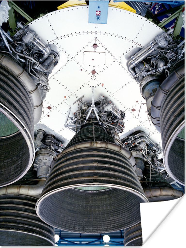 MuchoWow Poster Die Unterseite einer Raumfähre 120x160 cm - Wandbilder