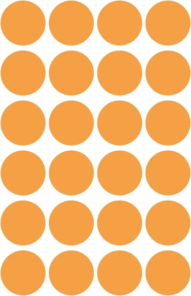 Avery Zweckform 3173 Points de repère orange Ø 18 mm - 10 lots de 96 - 3