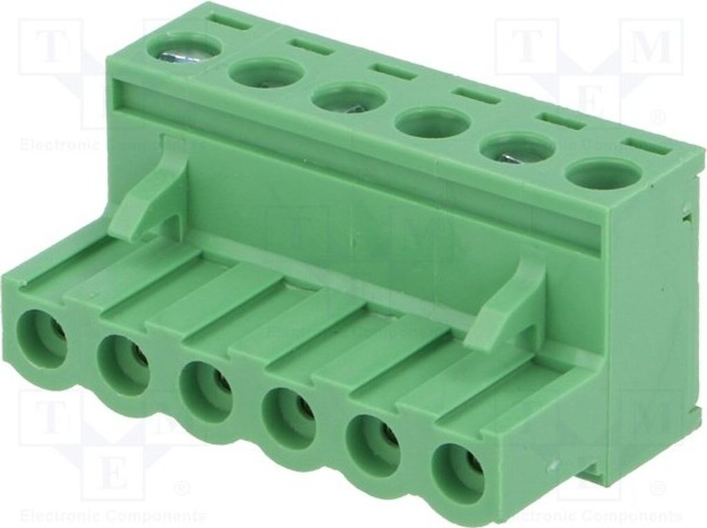 5x Klemmleiste abschaltbar gerade Stecker 5mm Wege: 6 weiblich 2EDGK-5.0-06P-14 Trennba
